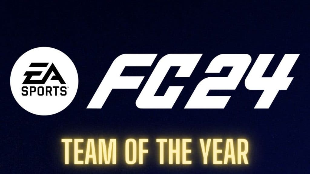 EA FC 24 logo with Team of the Year underneath