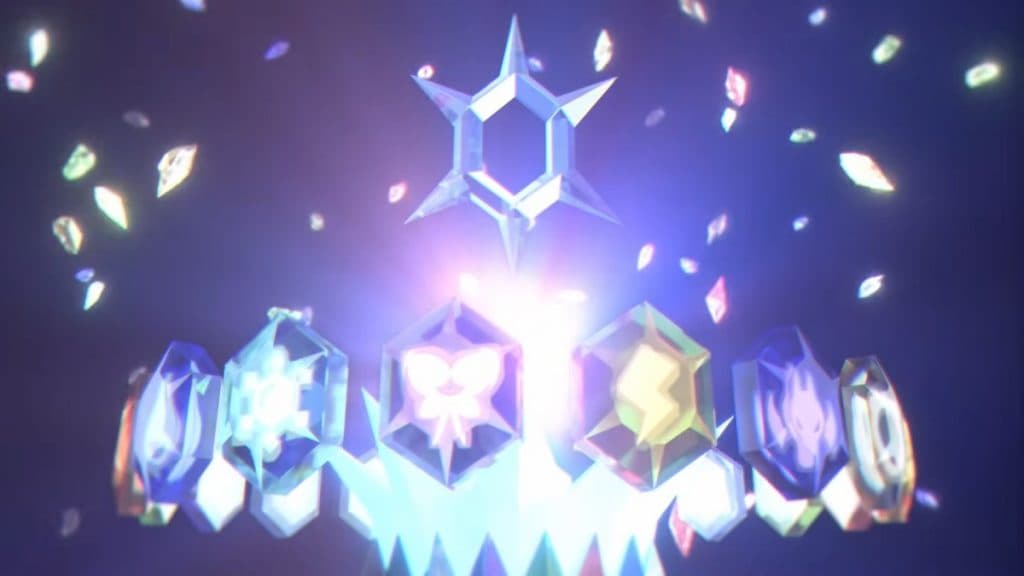 Stellar Tera Type crown in Pokemon Scarlet and Violet