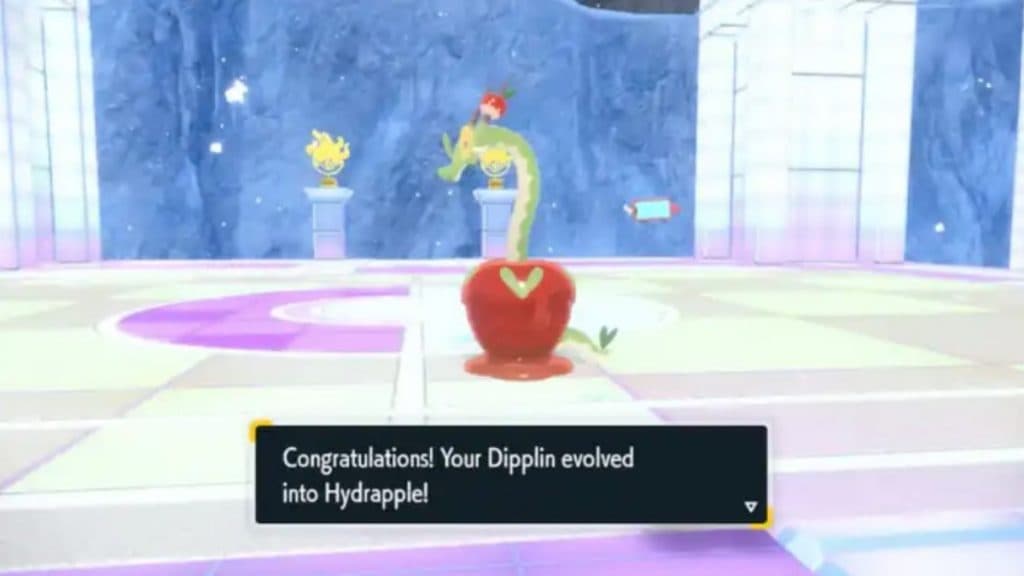 pokemon scarlet and violet indigo disk dlc hydrapple in the blueberry academy