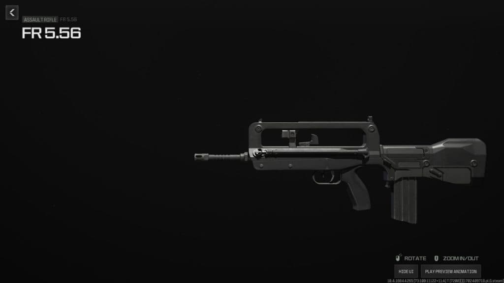 FR 5.56 weapon preview in Warzone