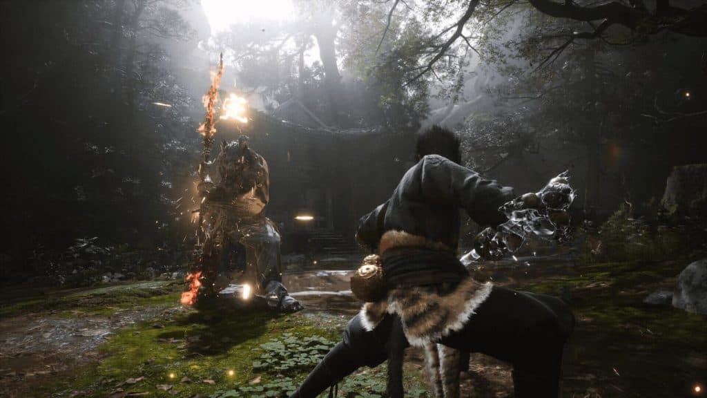 Black Myth: Wukong character fighting