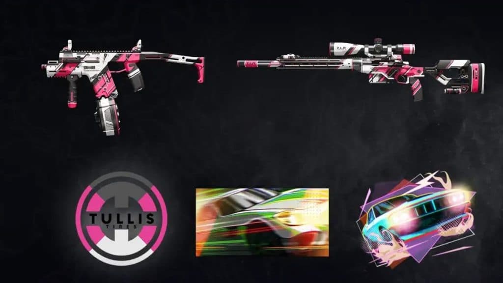 All items in Raceway 2080 Prime gaming pack for Warzone and MW2