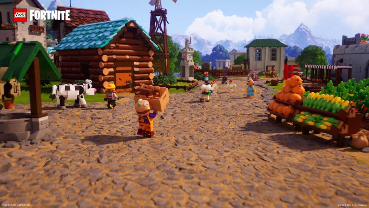 Villagers in LEGO Fortnite