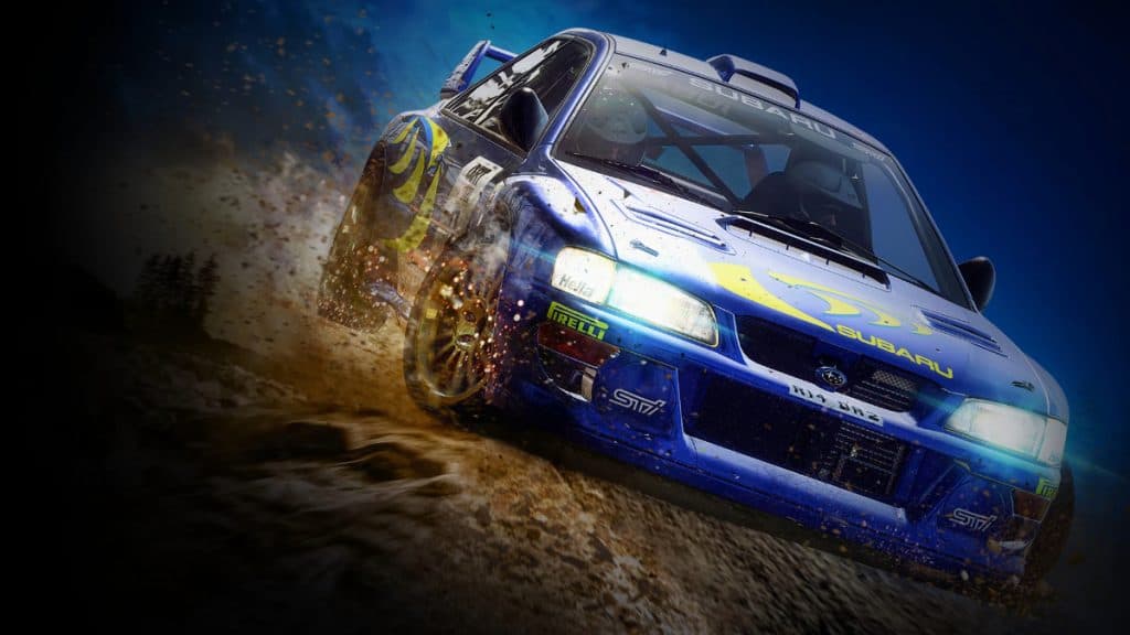 A Subaru in Dirt Rally 2.0