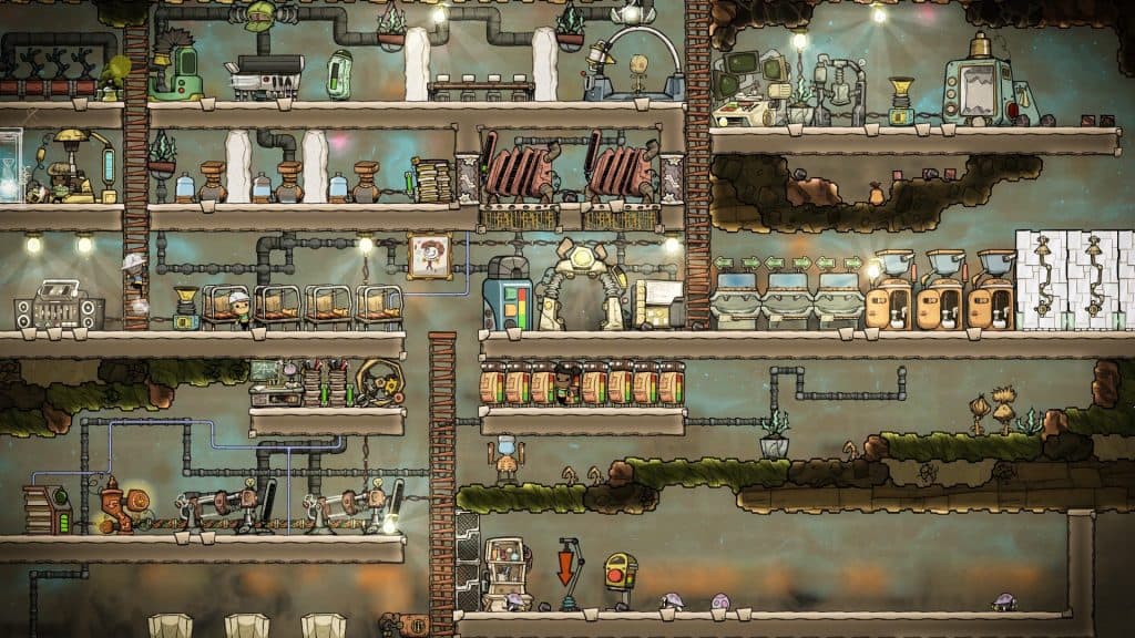 A colony in Oxygen Not Included