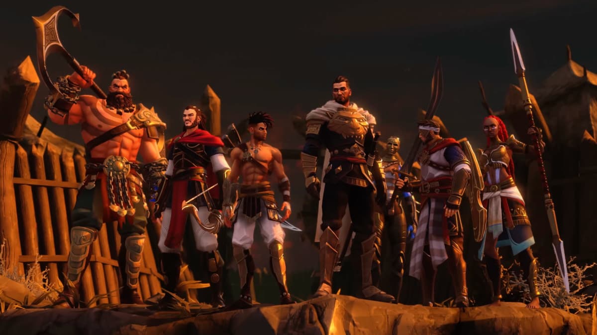 Sargon and his "The Immortals" gang in Prince of Persia: The Lost Crown