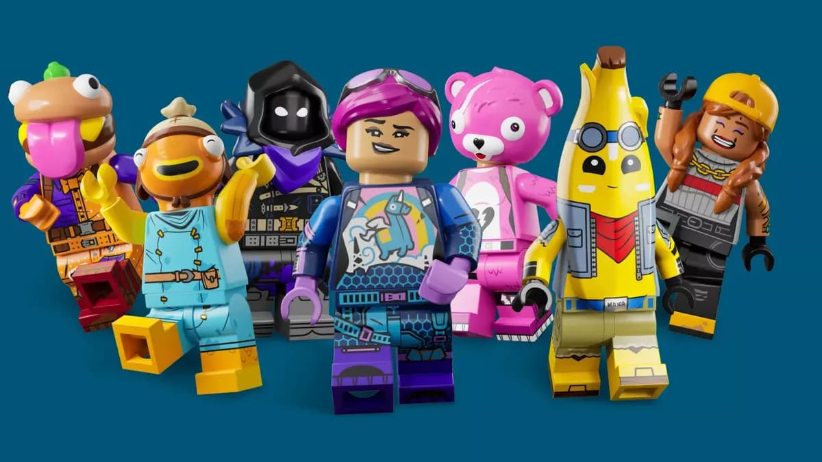 An image showing some of the villagers in LEGO Fortnite.