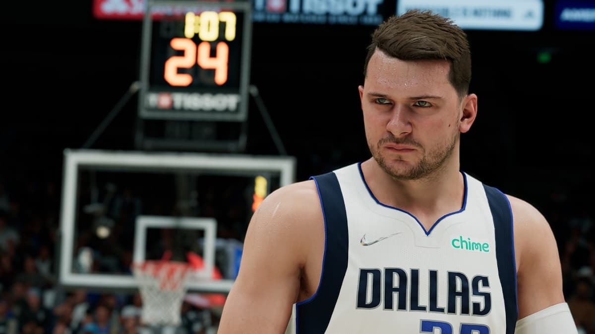 Luka Doncic in a NBA 2K24 game
