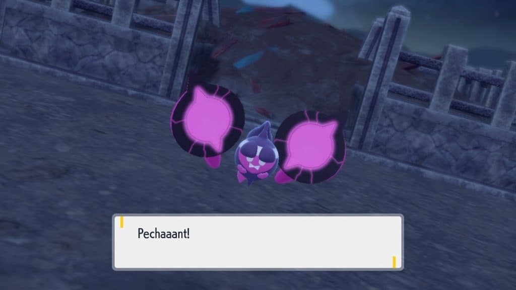 Pecharunt in Pokemon Scarlet and Violet