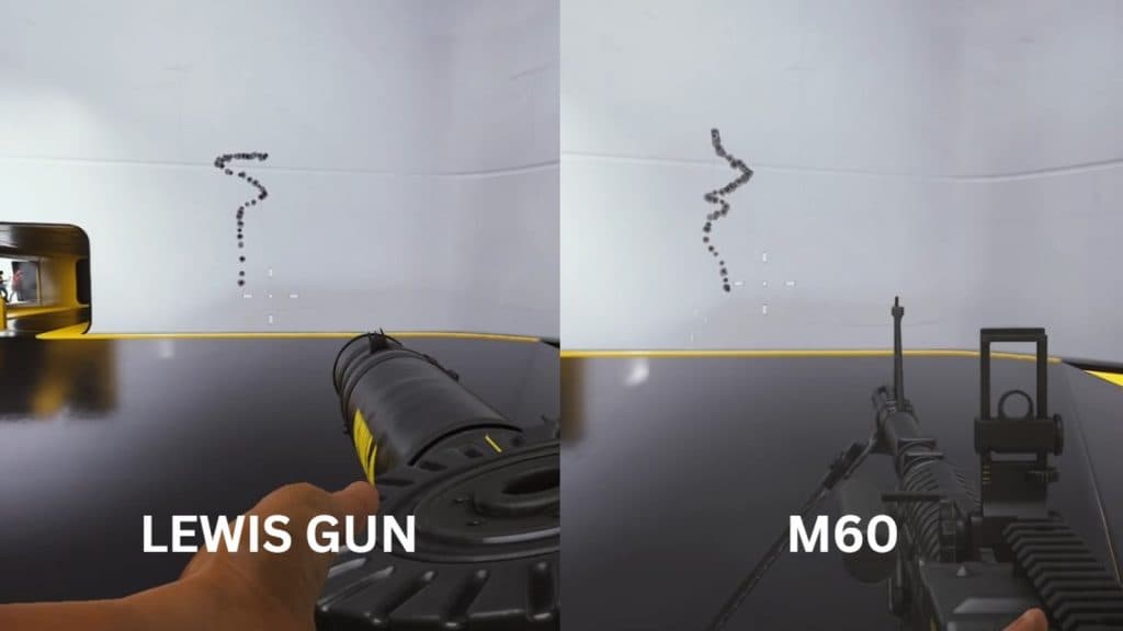 Lewis Gun vs M60 Recoil Patterns in The Finals