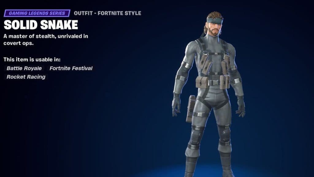 Fortnite x Metal Gear Solid: How to get Solid Snake skin - Charlie INTEL