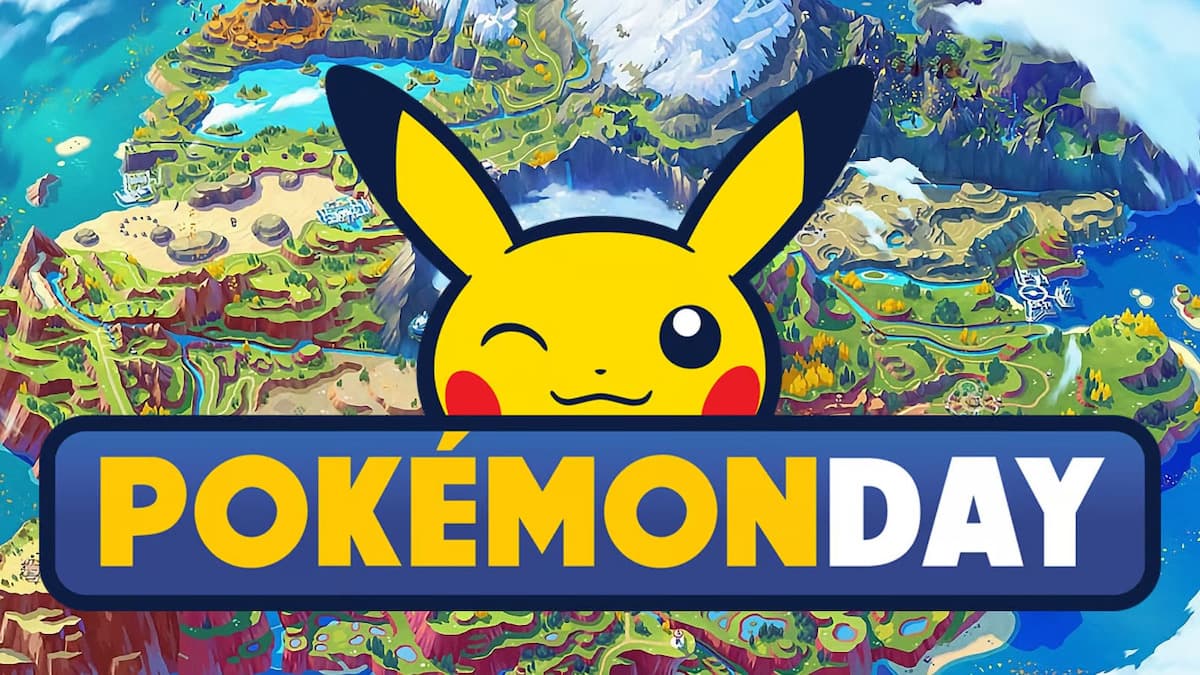 Pokemon Day logo Pikachu