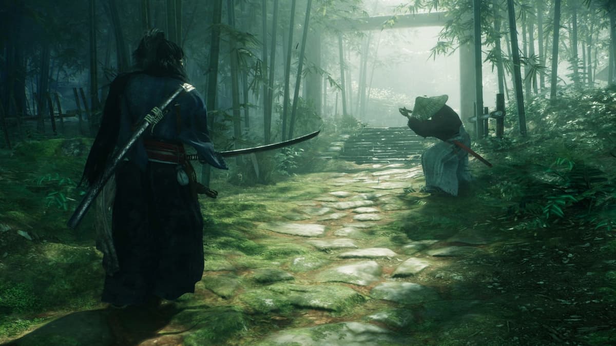 Character wielding a Katana in Rise of the Ronin