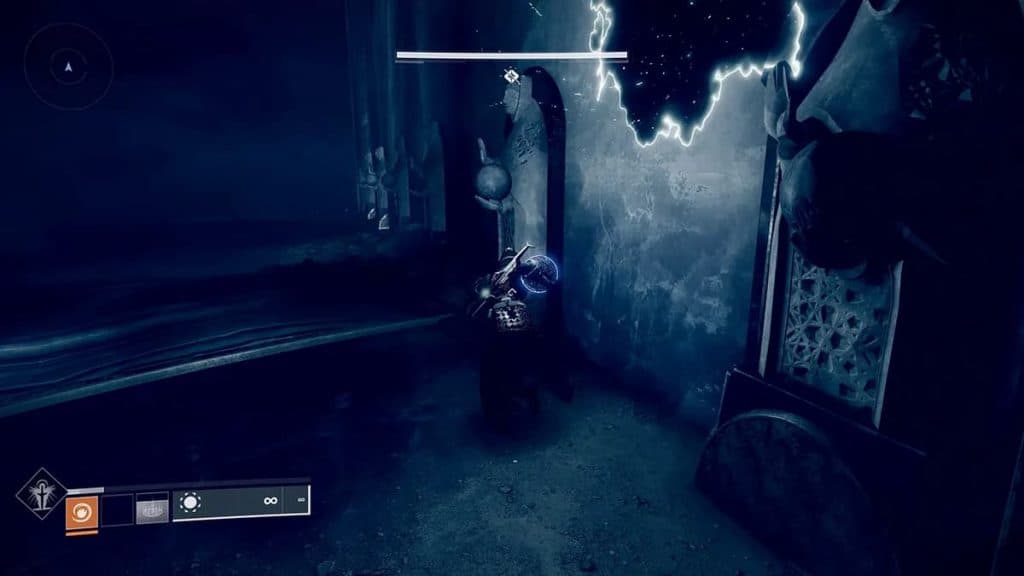 An in-game screenshot of the final orb location.