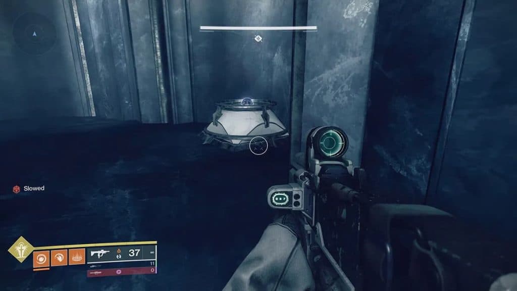 An in-game screenshot of the orb in the Thrallway.