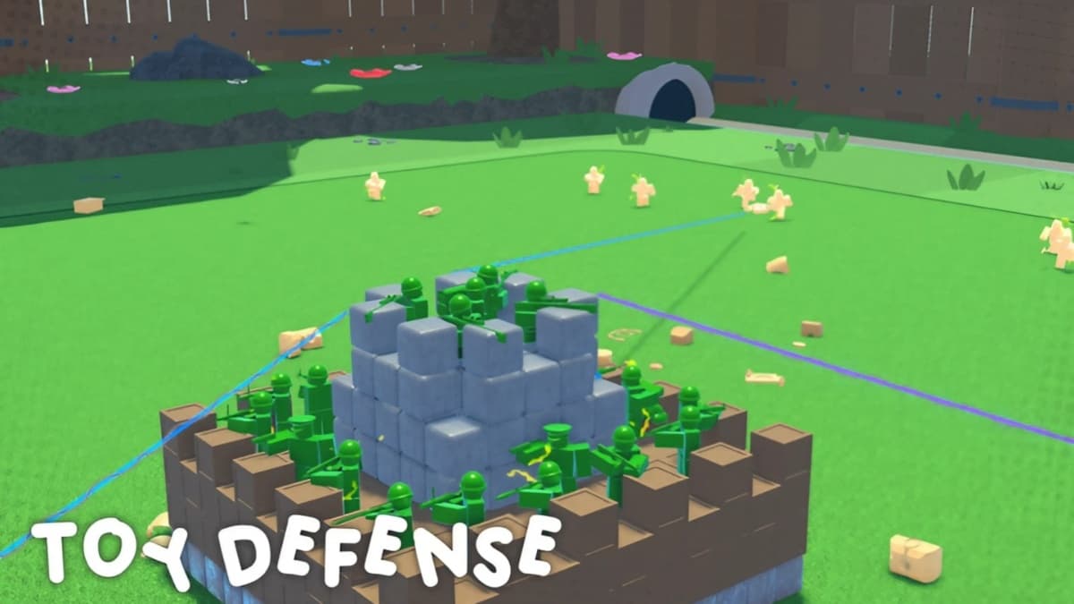 A small fort in Roblox Toy Defense.