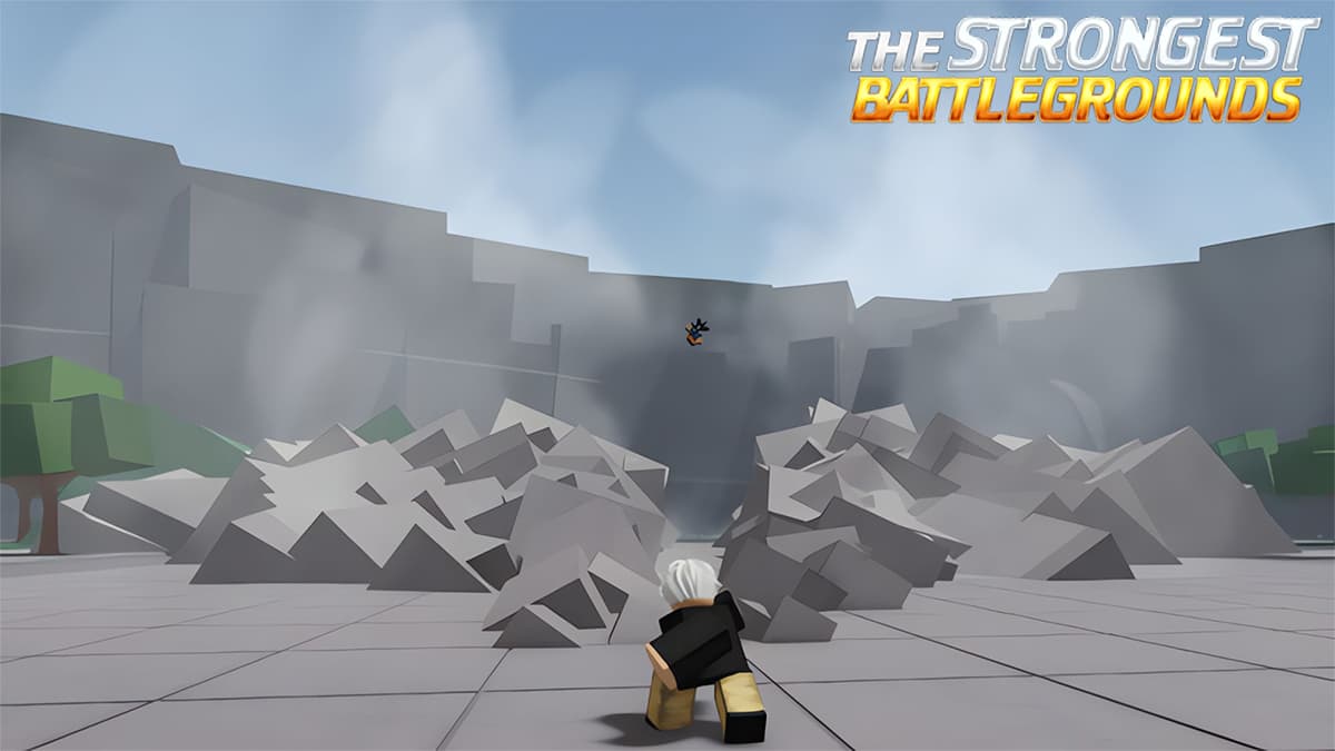 Characters fighting in Roblox The Strongest Battlegrounds.