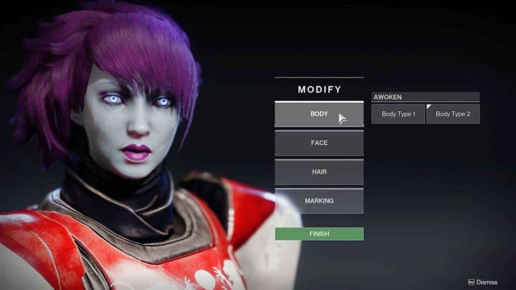 An image of the upcoming character customization option.