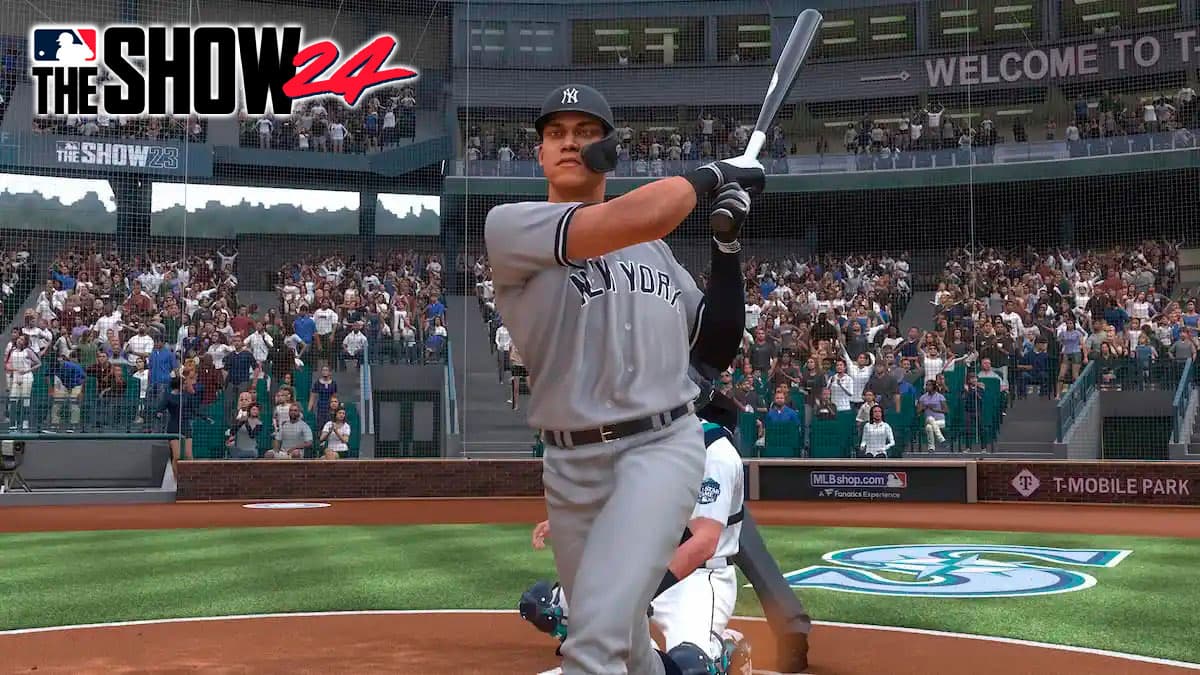 New York Yankees' Aaron Judge batting MLB The Show 24