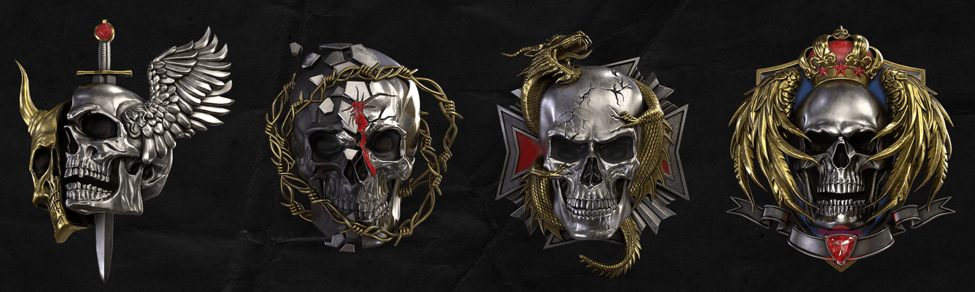 Image of the new Prestige Icons - a bunch of spooky heads
