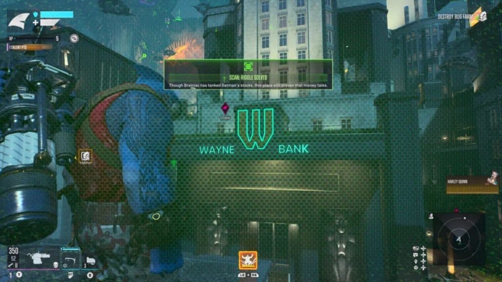 King Shark in front of Wayne Bank in Suicide Squad: Kill the Justice League!