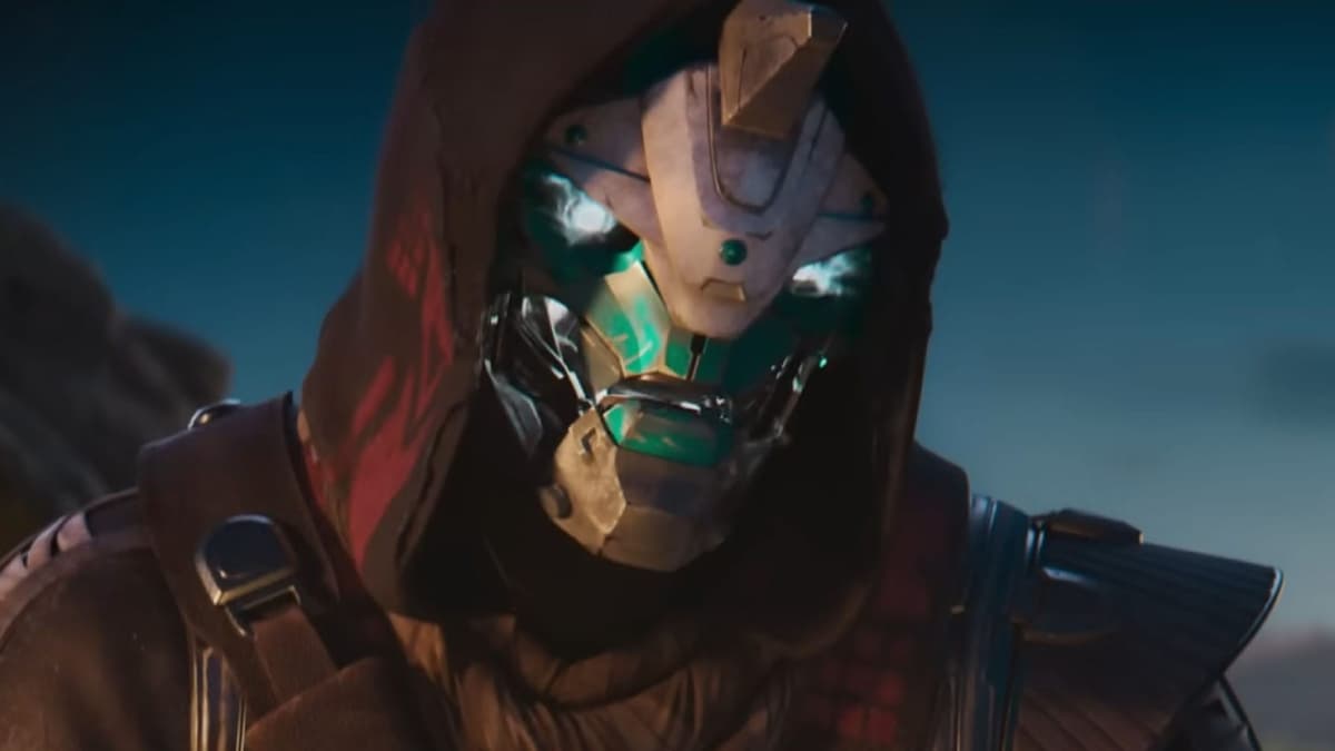 Cayde-6 from Destiny 2 looking into the camera