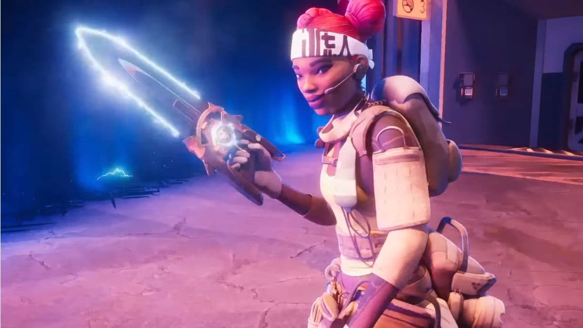 lifeline in breakout trailer with new melee weapon