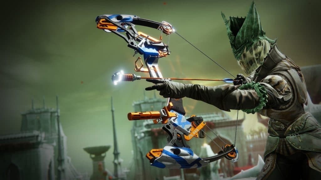 A Guardian using a bow in Destiny 2