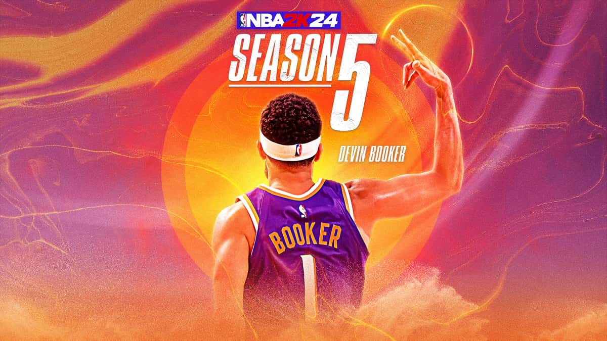 Devin Booker on NBA 2K24 Season 5 cover