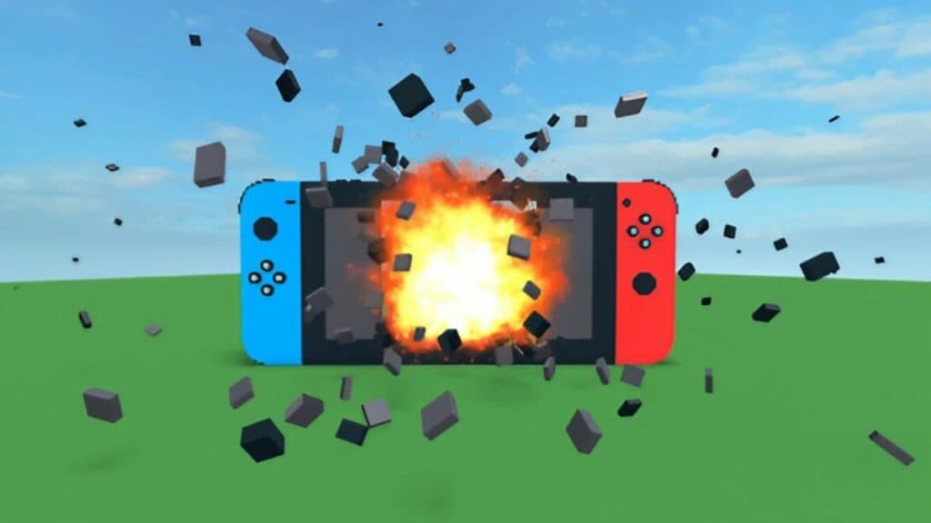 Destroying a Nintendo Switch in Destruction Simulator.