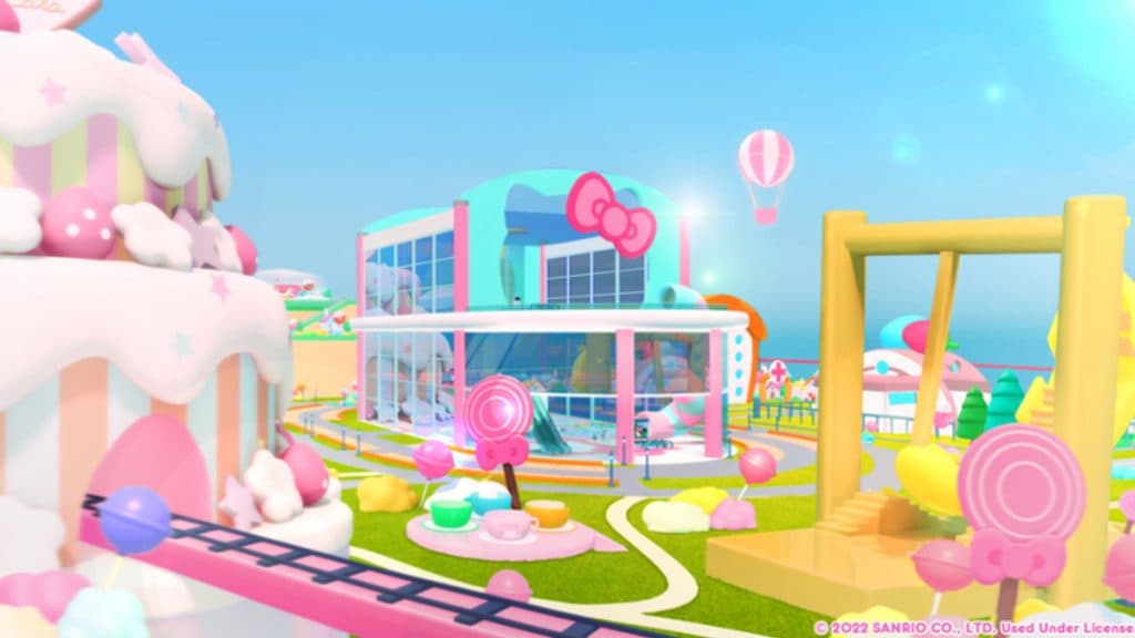Location of the cafe in Roblox My Hello Kitty Cafe.
