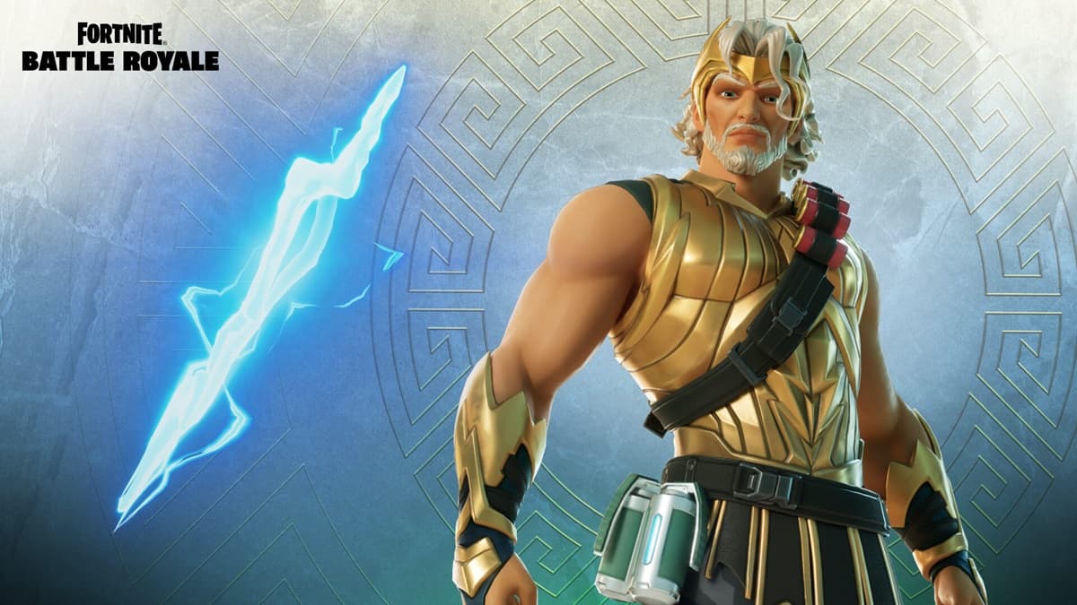 Zeus skin and Mythic in Fortnite