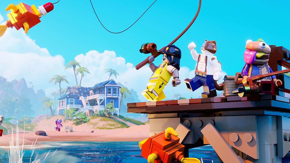 How to catch fish & craft Fishing Rod in LEGO Fortnite - Charlie INTEL