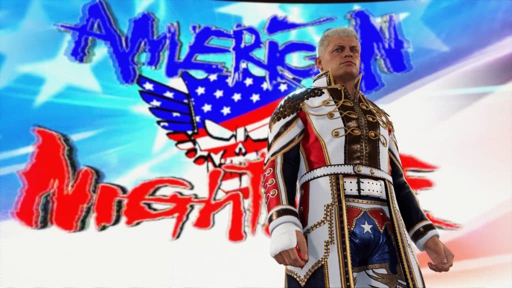 American Nightmare Cody Rhodes entrance in WWE 2K24