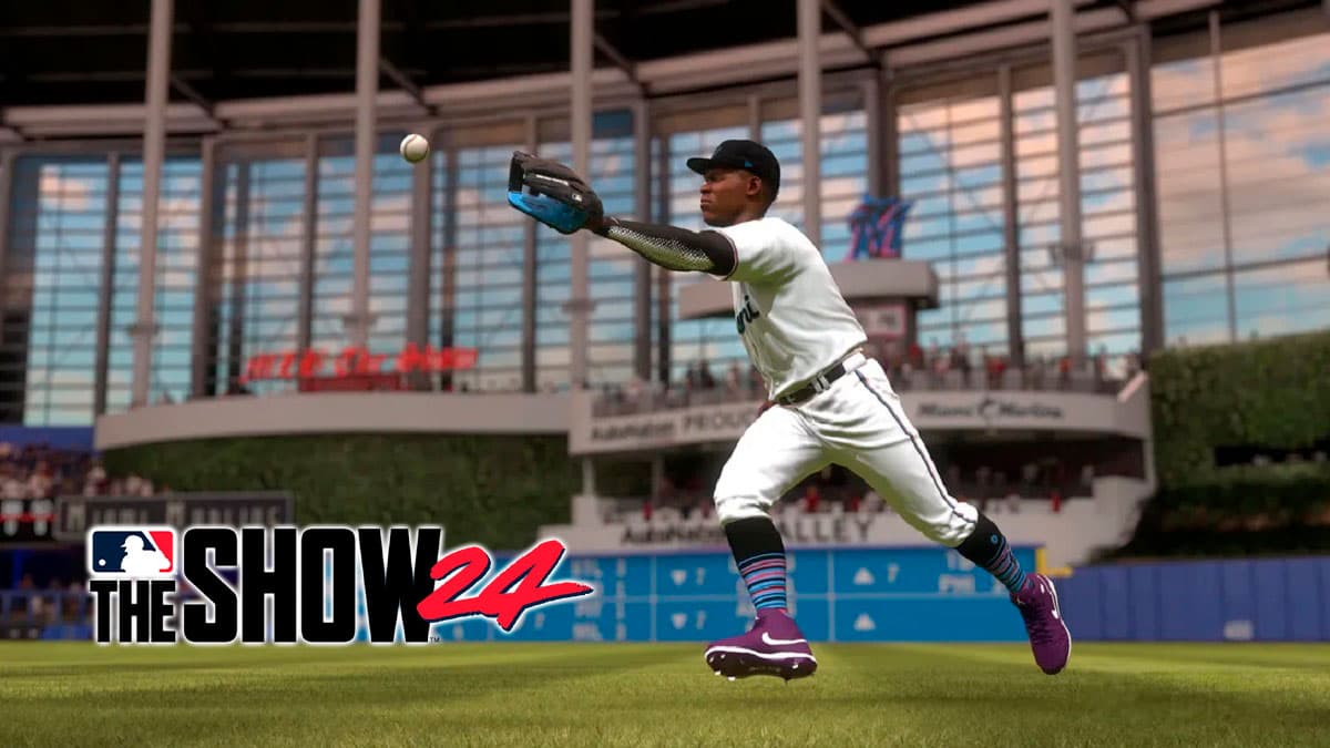 MLB The Show 24 player catching