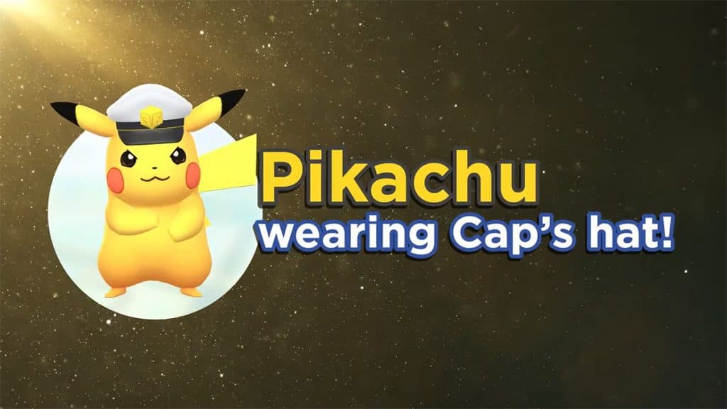 Pikachu wearing Cap Hat