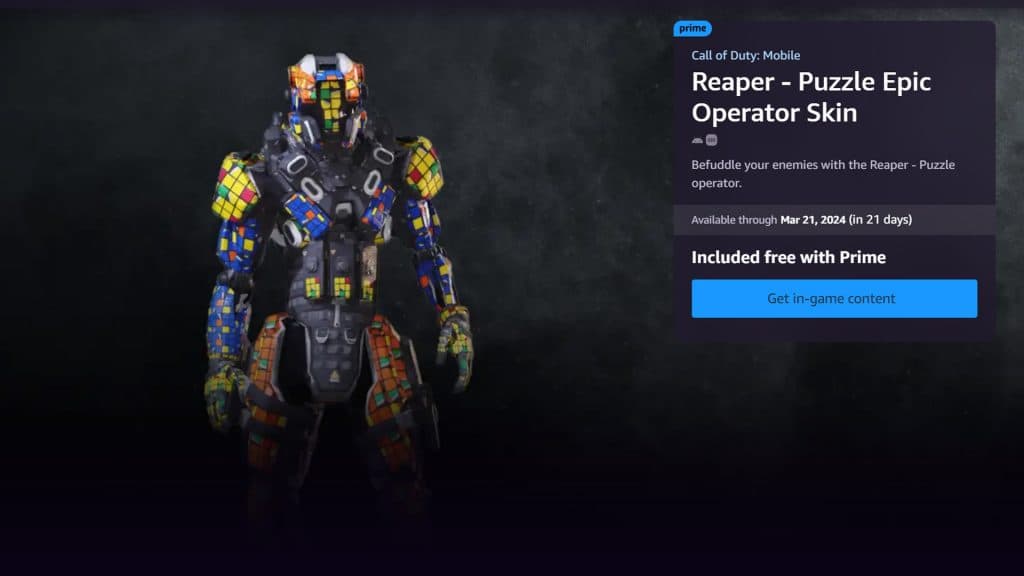 Reaper - Puzzle Epic Operator Skin