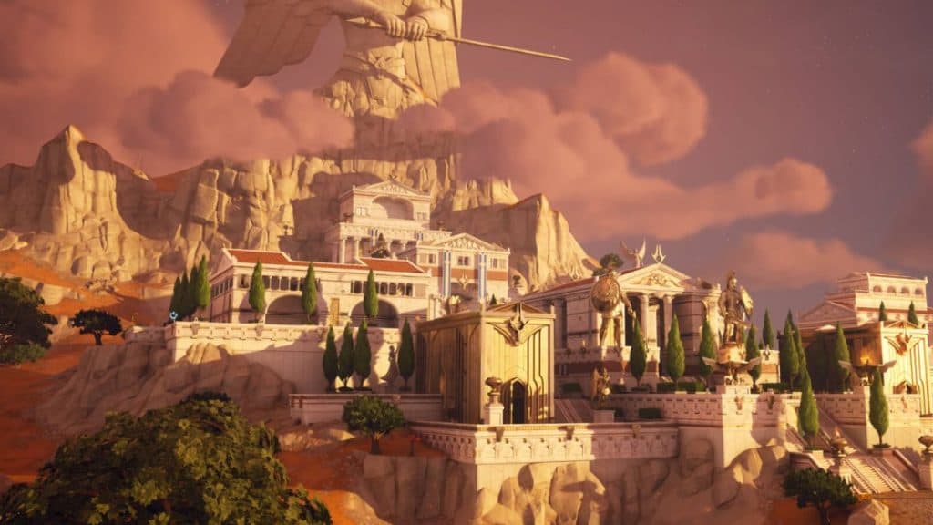 Mount Olympus in Fortnite Chapter 5 Season 2