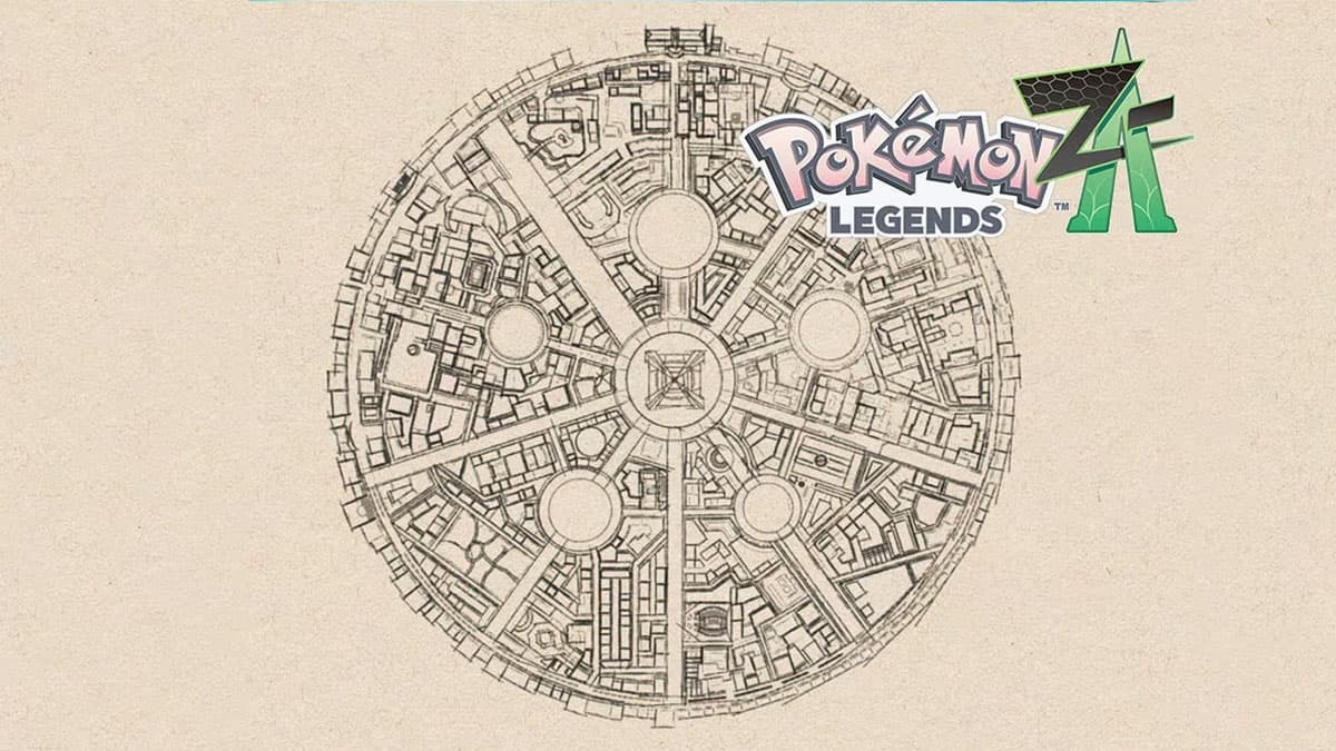 Pokemon Legends ZA city map.