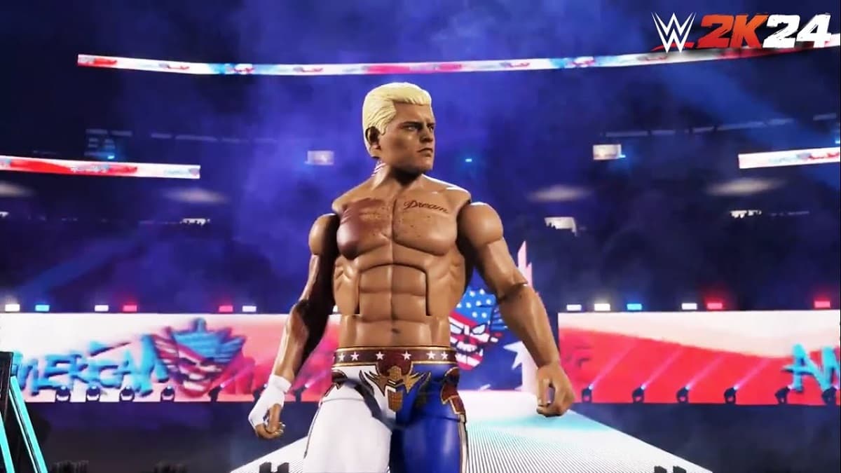 Elite Cody Rhodes entrance in WWE 2K24