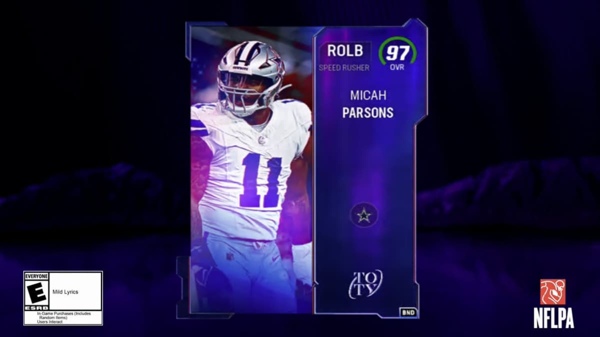 TOTY Micah Parsons in Madden 24