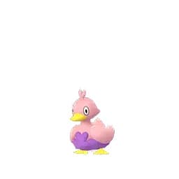 Shiny Ducklett sprite in Pokemon Go