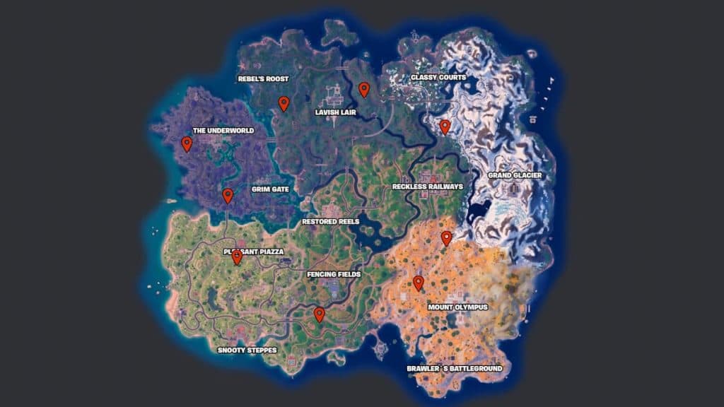Fortnite weapon bunker locations