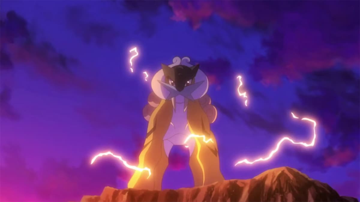 Raikou in the Pokemon Anime