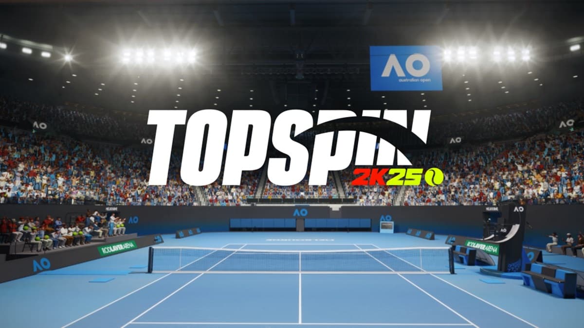 TopSpin 2K25 logo in Australia Open Court