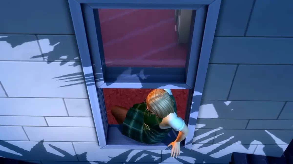 Character sneaking out in Sims 4