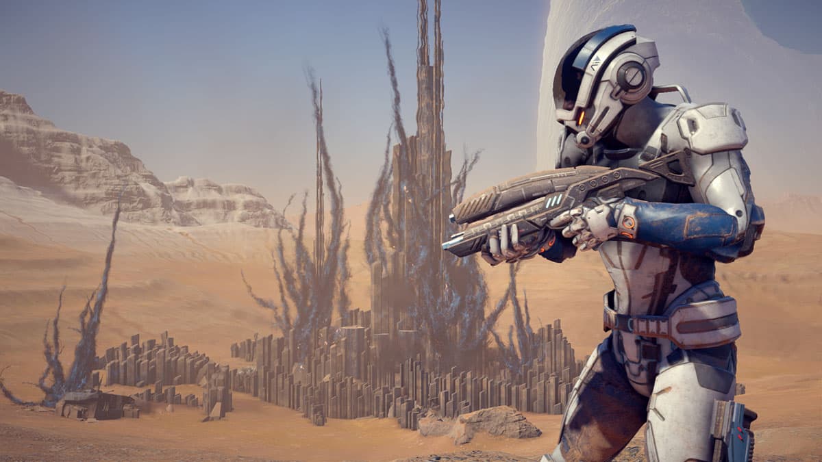 A soldier in Mass Effect Andromeda