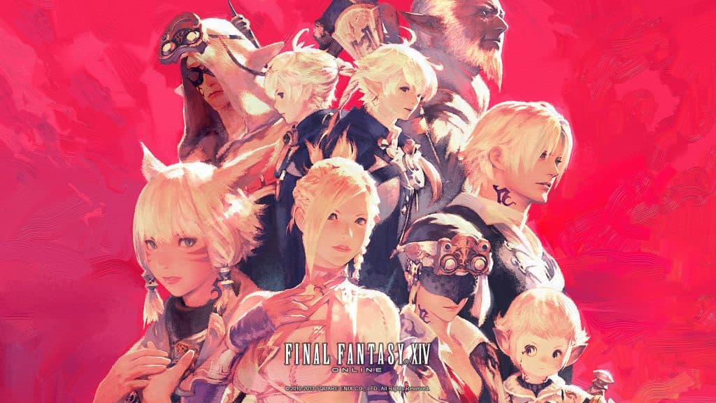Various characters in FFXIV