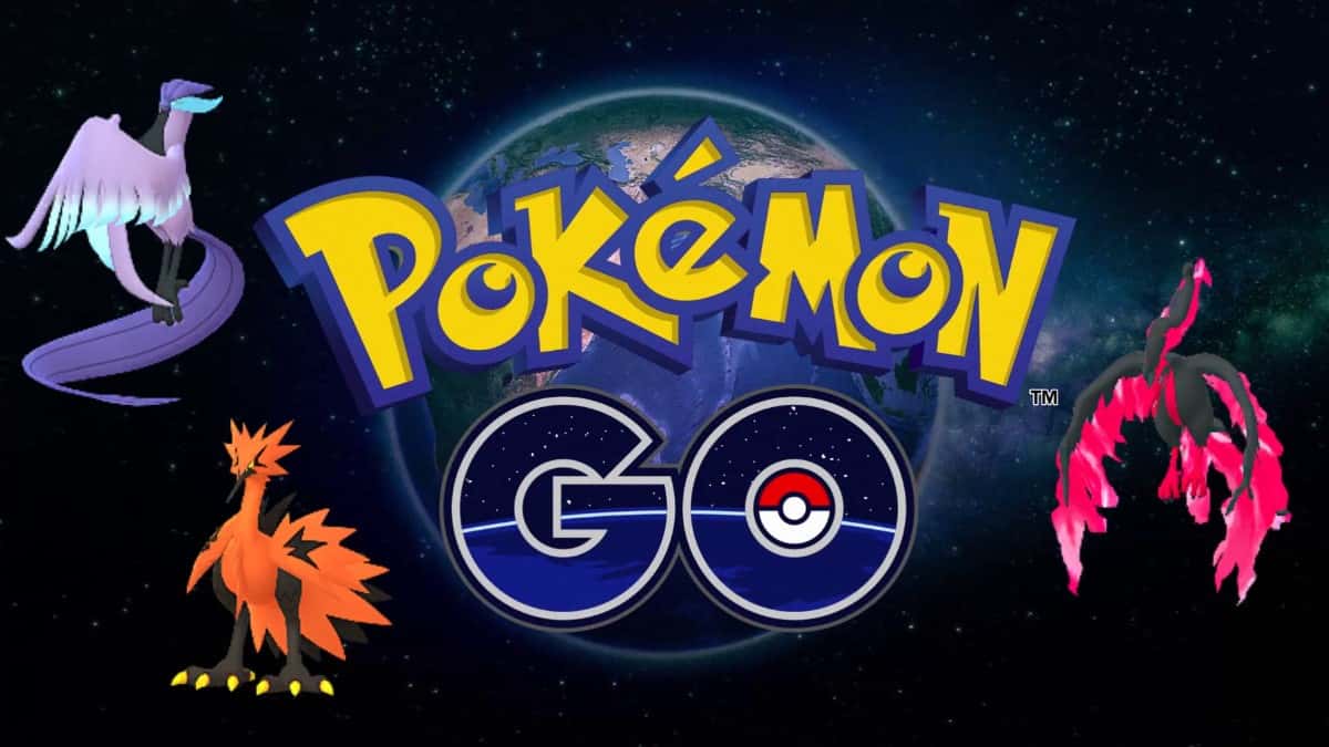 pokemon go legendaries galarian articuno, zapdos, and moltres