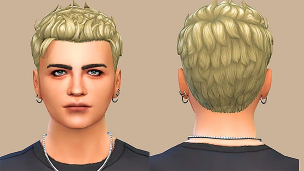 Male hairstyle Sims 4 CC by Qr19Sims